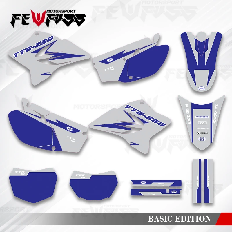 

Графические наклейки Fewfuss, наклейки для мотоцикла, фон на заказ для YAMAHA TTR230 2005 2006 2007 2008 2009 2010-2018 002