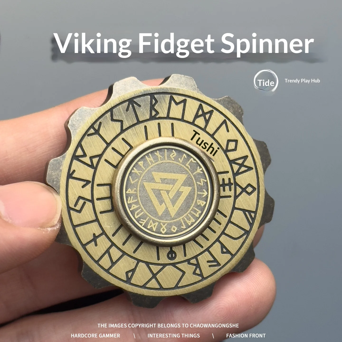 ฟิดเจ็ตสปินเนอร์รูนิกสไตล์ไวกิ้ง ทำจากโลหะทั้งชิ้น สำหรับพกพา ความแม่นยำสูง ช่วยคลายเครียด ของเล่นสปินเนอร์ระดับพรีเมียมสำหรับผู้ใหญ่