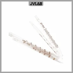 Glass Volumetric Pipette Graduated Transfer Straw Dropper Lab Glass Measuring Pipets Color Ring Volume 1 2 3 5 10mL Length 20cm