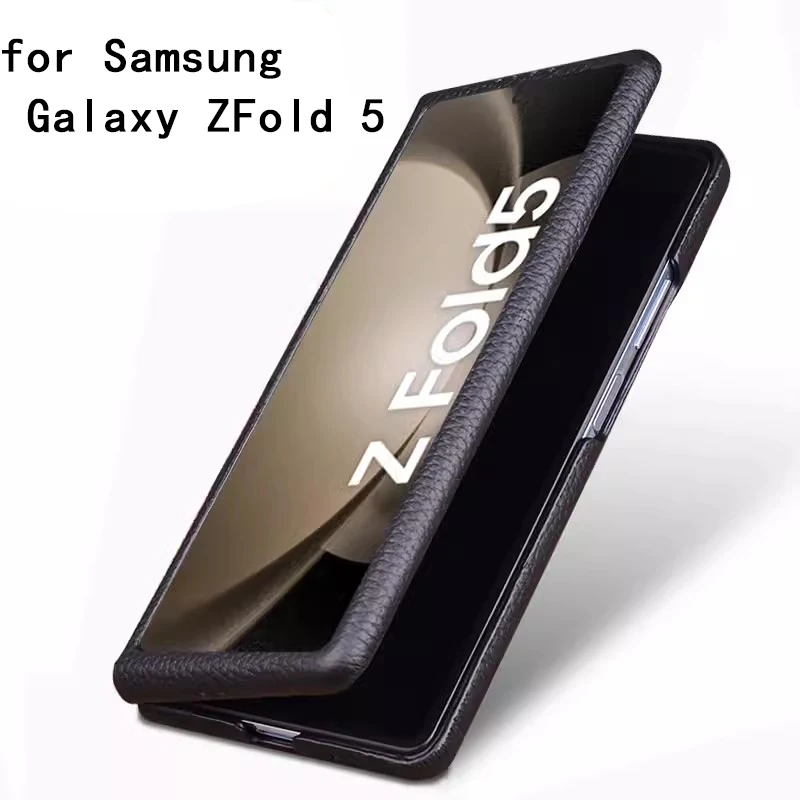 

Чехол для телефона из натуральной кожи для Samsung Galaxy Z Fold 5