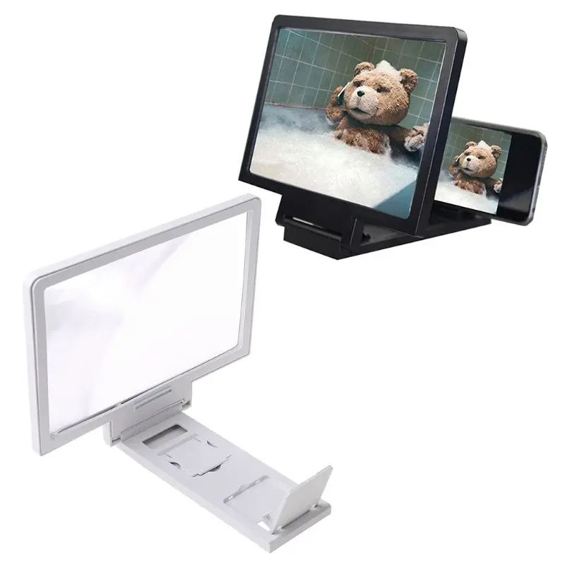 3D Stand Screen Amplifier Glass For Video Folding Enlarged Eyes Holder Universal