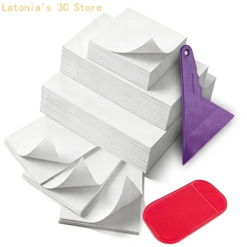 Abschnittsabdeckungsset für selbstklebende Leinwand, 400 Blatt Trennpapier X3UB – Detail 3