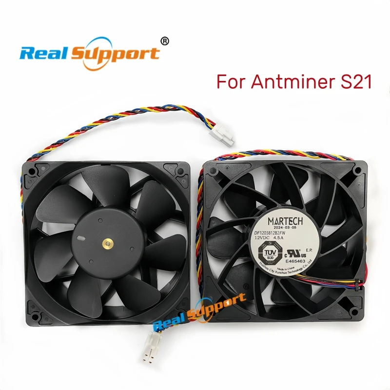 Original Fan MARTECH DF1203812B2FN 12VDC 4.5A cooling fan For Antminer S21