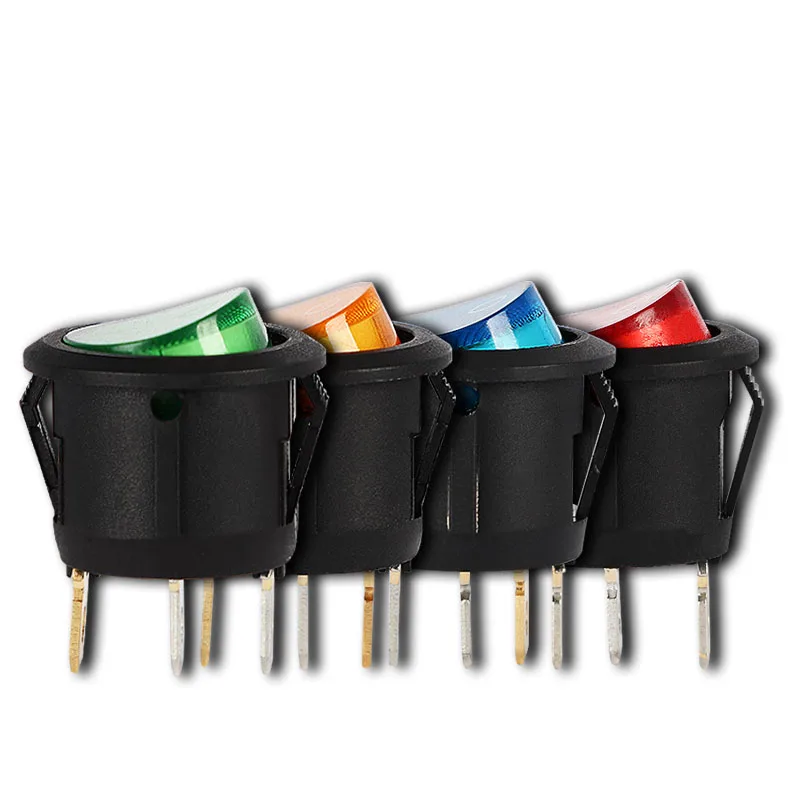 Rocker Switch On Off 2 Position 3 Pin 220v 220 V Round Power Electronic Spst 230v Switche Electrical Electric Swich Swicht