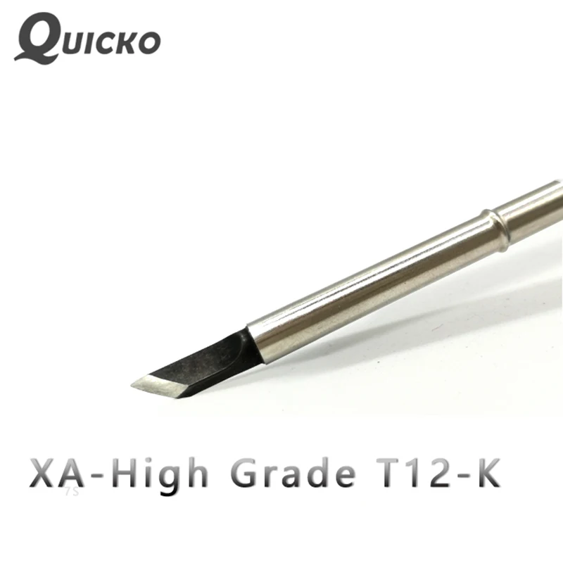 QUICKO High quality Soldering Tips high-grade XA-T12-K KU ILS BC2 Solder Iron 7s melt tin Welding tools for T12 handle station