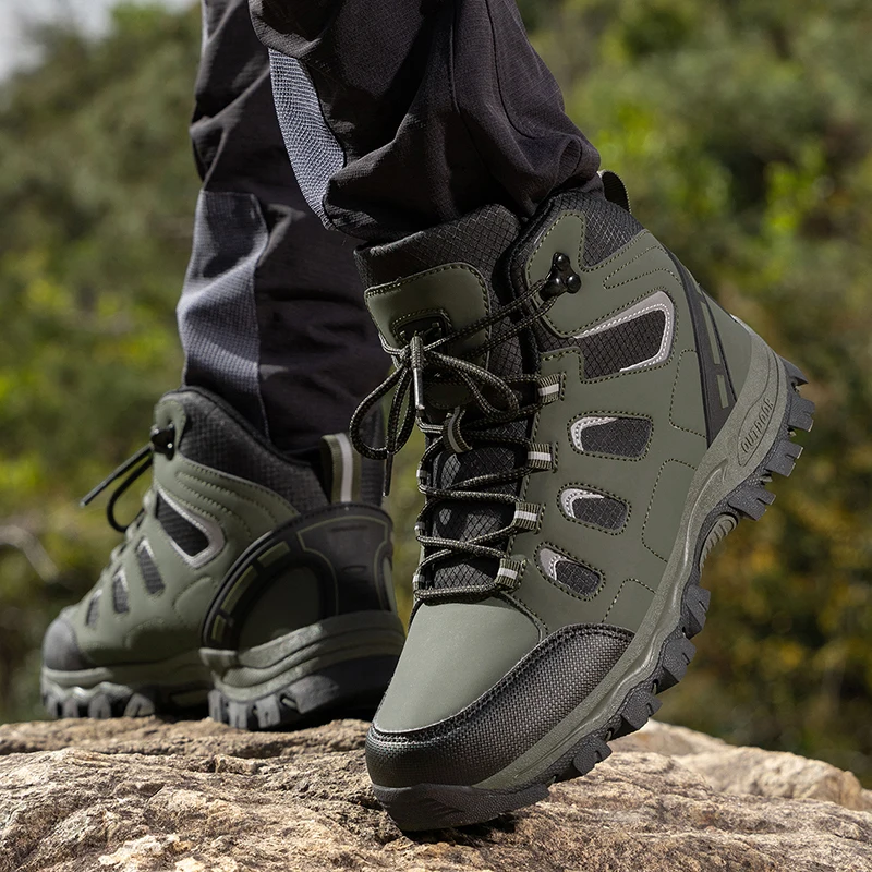 Outdoor Hiking Shoes Men Boots Anti-slip Wear-resistant Sports Shoes Men Comfortable Soft Breathable Casual Sneakers Shoes Men