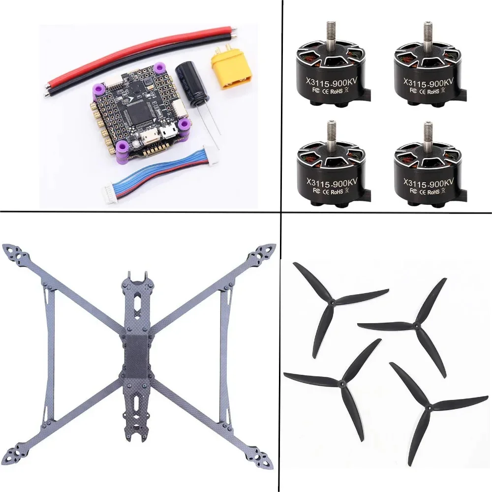 MARK4 V2 10 Inch FPV Racing Drone BNF, Carbon Fiber Frame with F4 Flight Controller & 4in1 ESC for Freestyle