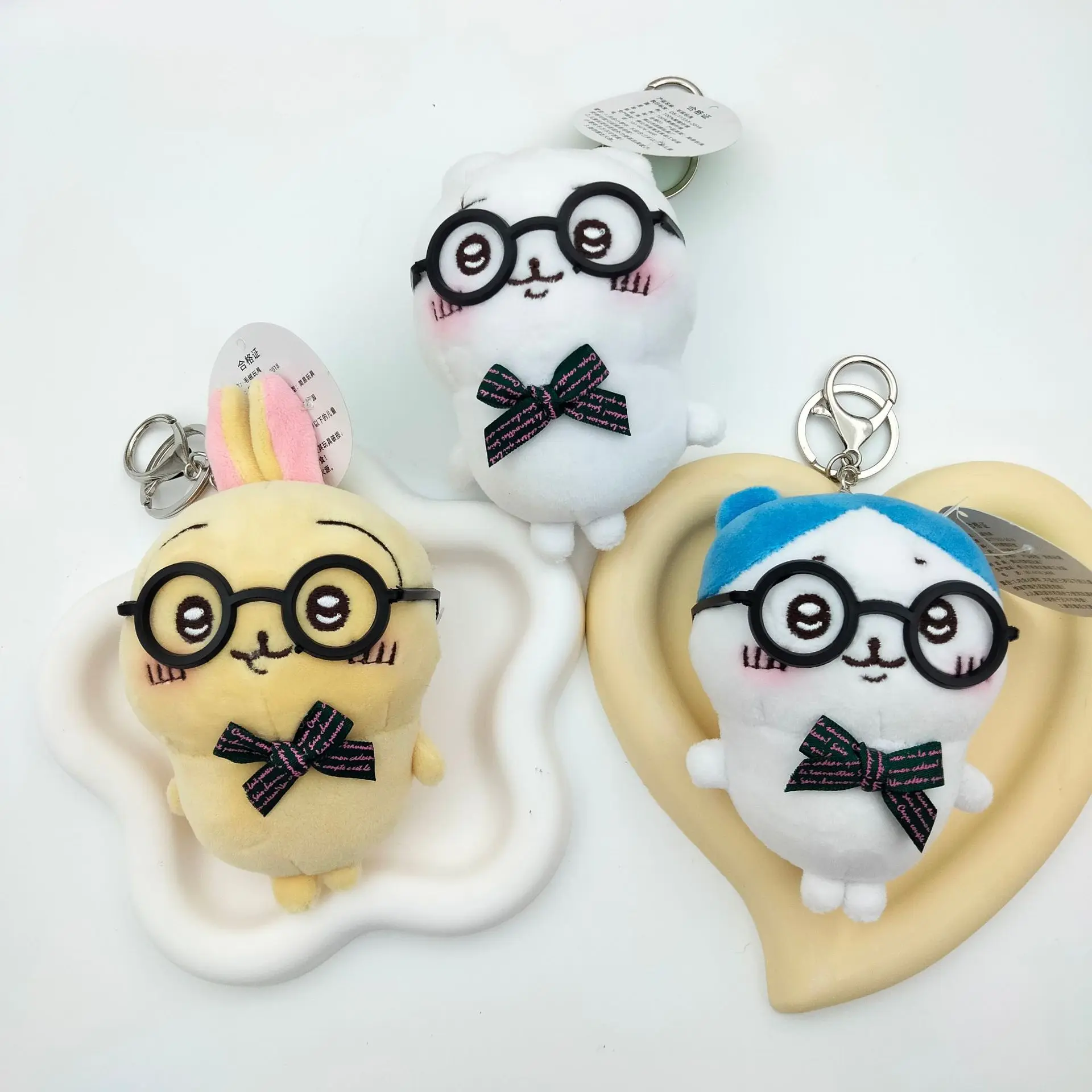Explosieve schattige zelfaanvallende beer kleine voeten pluche hanger pop schattige Jiicawa pop rugzak sleutel