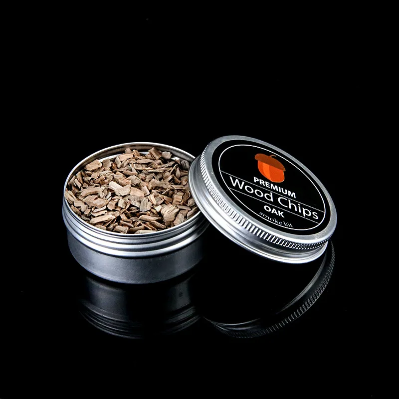 4 Stück Holzchips für Cocktail-Smoker-Set – Natürliches Hartholz (Apfel, Kirsche, Eiche, Walnuss) – Whiskey-Getränkezubehör, Bar-Geschenk – Detail 4