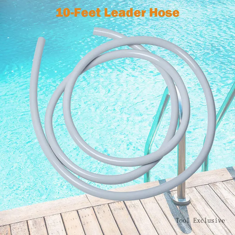 

Hose Cleaner Parts For Polaris 280 380 180 480 Inlet Hose D45 With 4Pcs D10 Floating Head Swimming Pool Hose Replacement Parts