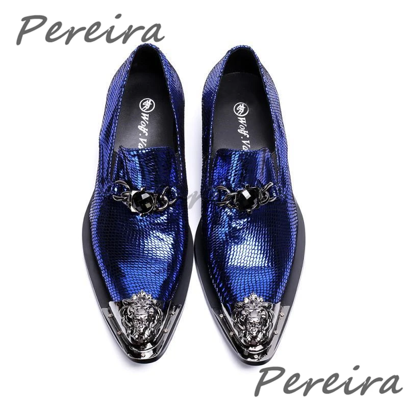 Bling Bling Luxus Herren Formelle Schuhe Mode Kristall Eisen Spitzschuh Casual Loafers Party Bankett Hochzeit Business Kleid Schuhe