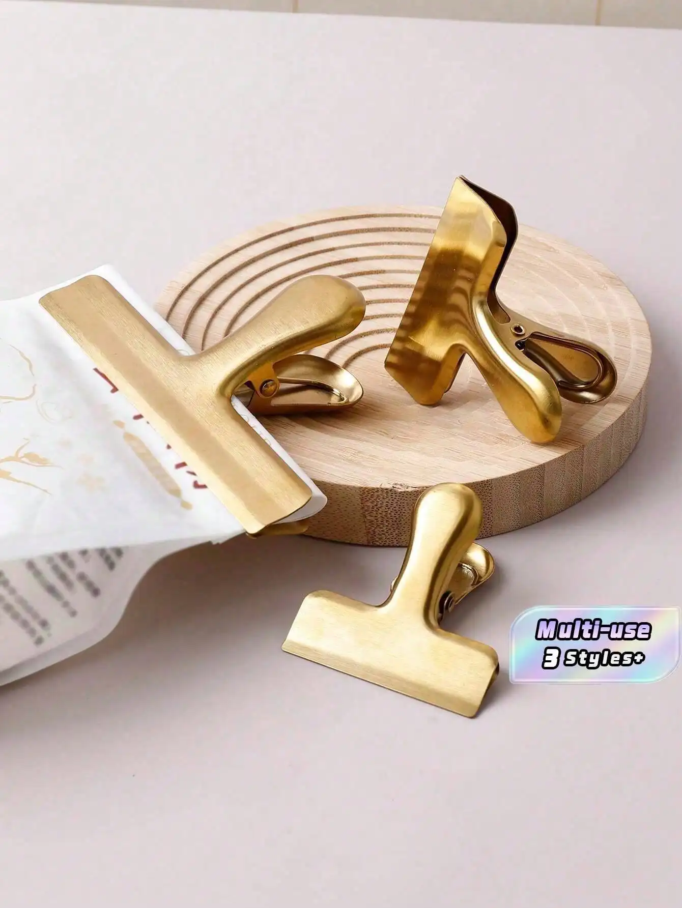 

Heavy Duty Stainless Steel Chip Clips, Food Bag Sealing Tool for Coffee Bags, Snacks, Bills and Home Office Kitchen Storage