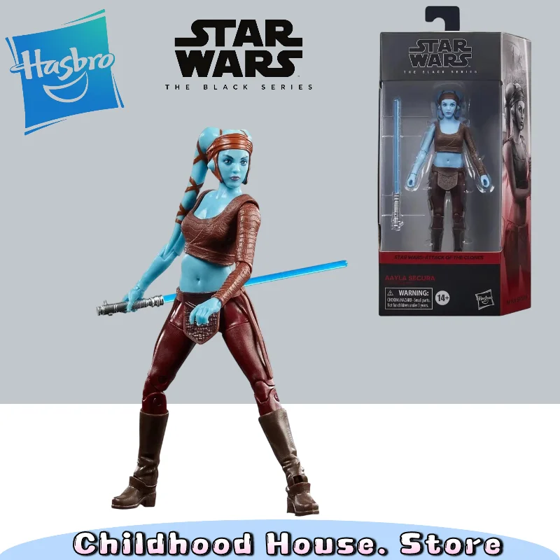 Hasbro Star Wars  The Black Series Attack of The Clones Aayla Secura 15cm Action Figure Collection Original Toys Model Gifts