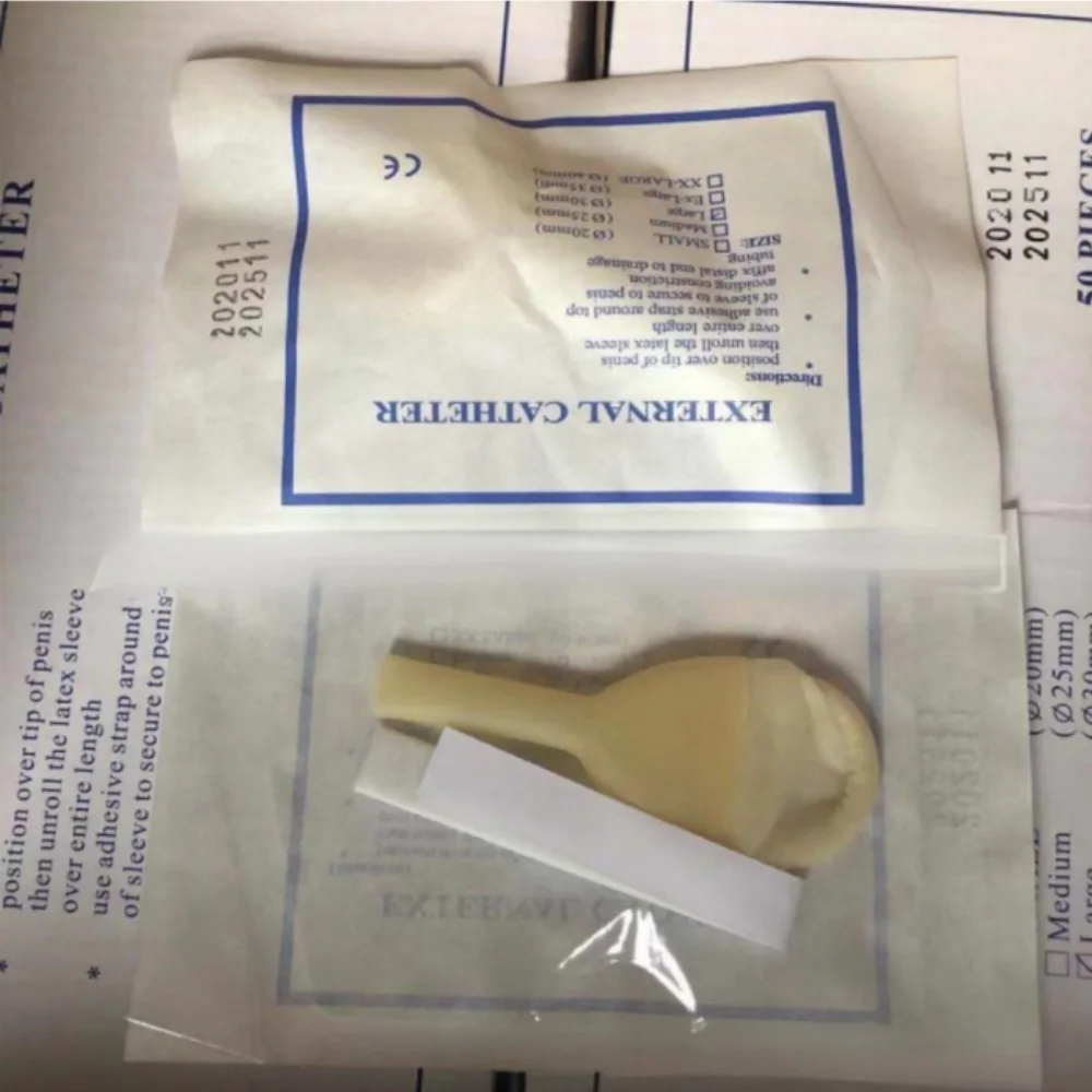 

5/10pcs Male Urine Drainage Catheter Medical Latex Catheter for Elderly Bed Incontinence Patient Urine Collector Bag Pee Holder