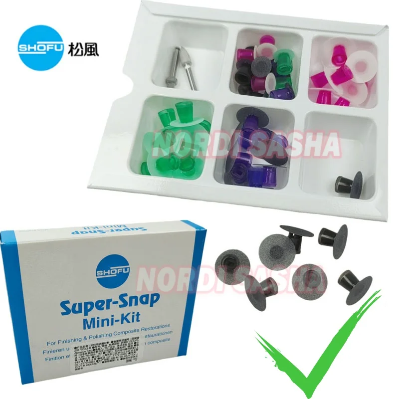 

Набор для техники Super-Snap Rainbow от SHOFU, CA 0500, зуботехнический набор SHOFU Super Snap Mini, набор полировочных дисков из полимерной смолы для ротовой полости