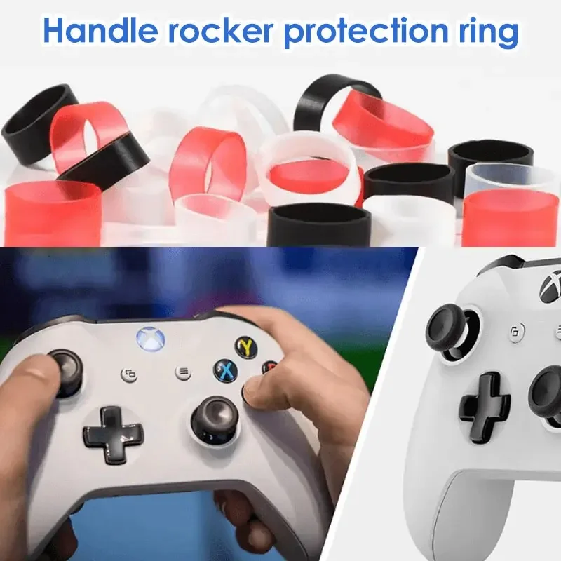 Gamepad joystick rocker anel de proteção 4 pçs/saco anti-fricção anti-desgaste em pó adequado para ps5/switch/xbox gamepad joysticks