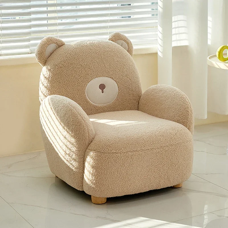 Cute Lamb Leisure Chair Household Rotatable Lazy Sofa Bedroom Children Reading Chair Living Room Bedroom Furniture Cartoon Sofa