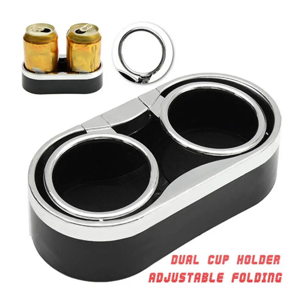 

Car Double Cup Drink Cup Holder For Boat Marine Car RV Truck SUV Van Dual Adjustable Folding Car Double Cup Water Cup Holder