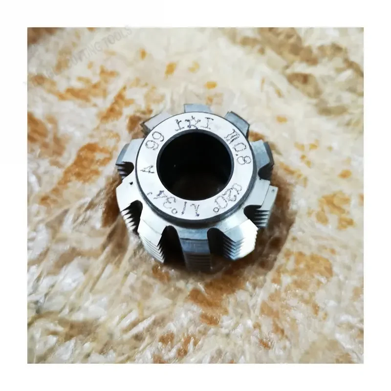 HSS M0.3 M0.4 M0.5 M0.6 M0.7 M0.8 M0.9 M1 M1.25 M1.5 M1.75 M1.9 M2 Module PA20 degree 8mm and 13mm Hole Gear Hob Cutter