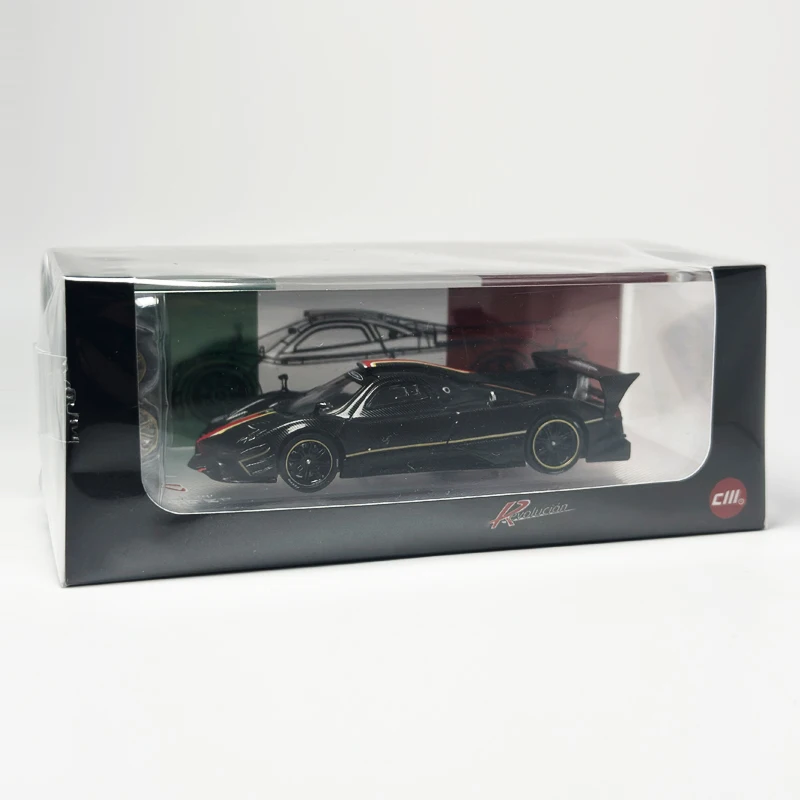 CM Model 1:64 Zonda R black full carbon alloy car model