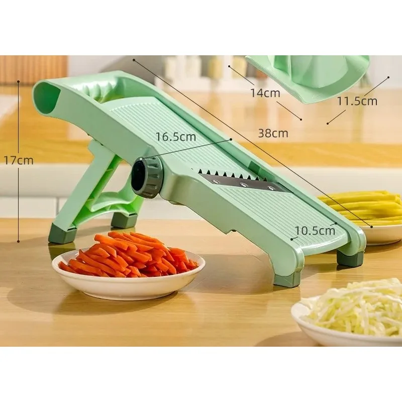 Multi-function Vegetable Slicer Household Fruit And Vegetable Cutter Manual Adjustable Knob Lemon Potato Grater Kitchen Gadgets