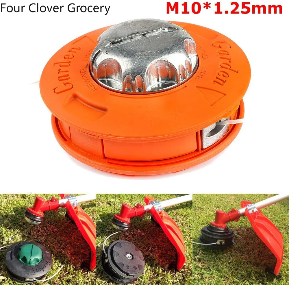 Automatic Grass Trimmer Head for Gasoline Garden Machinery Brush Cutter Universal Fit String Trimmer Replacement Bump Head