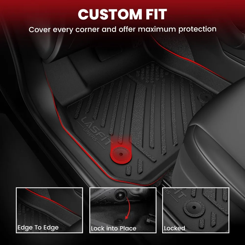 

Floor Mats for Honda Civic Hybrid Sedan 2025 2026 & Hybrid Hatchback 2025 2026, All Weather TPE Custom Fit Car Floor Liner