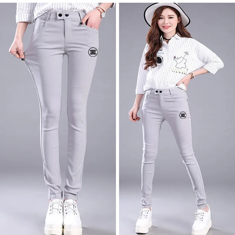 Women's Golf Clothing Golf Trousers autumn Sports Pants High Elastic Slim Sweatpants Comfortable jeans Ladies Leggings 골프웨어 여성