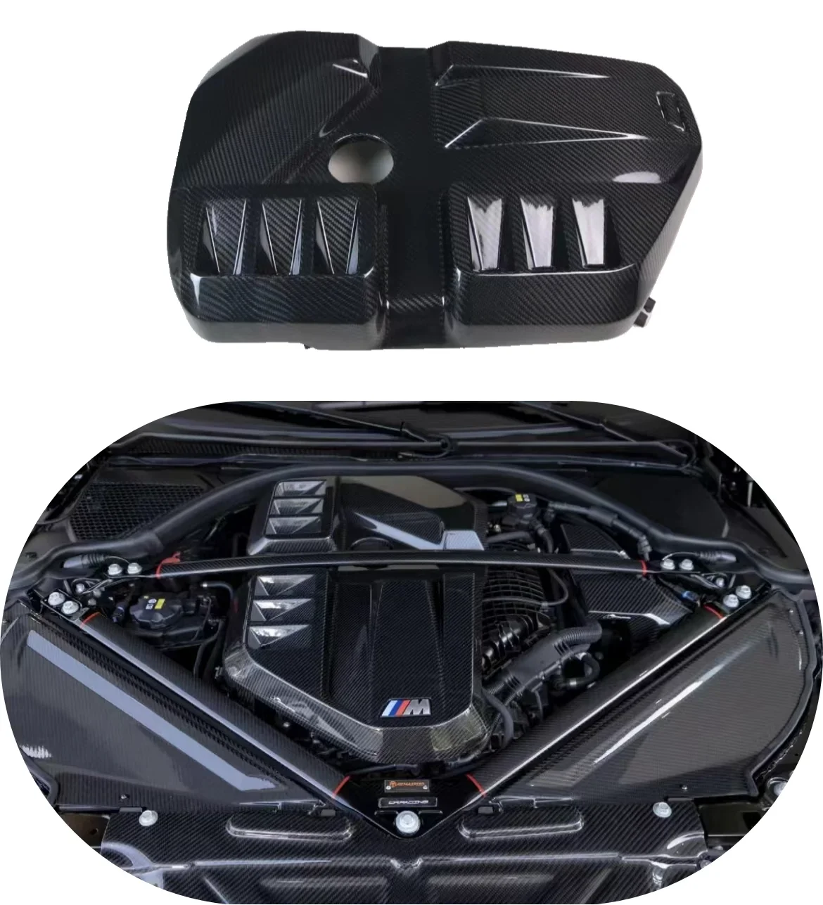 Hgigh Quality Dry Carbon Fiber G80 M3 Engine Cover for  G87 M2 G8X M3 G82 G83 M4 Competition Sport 2020-2022