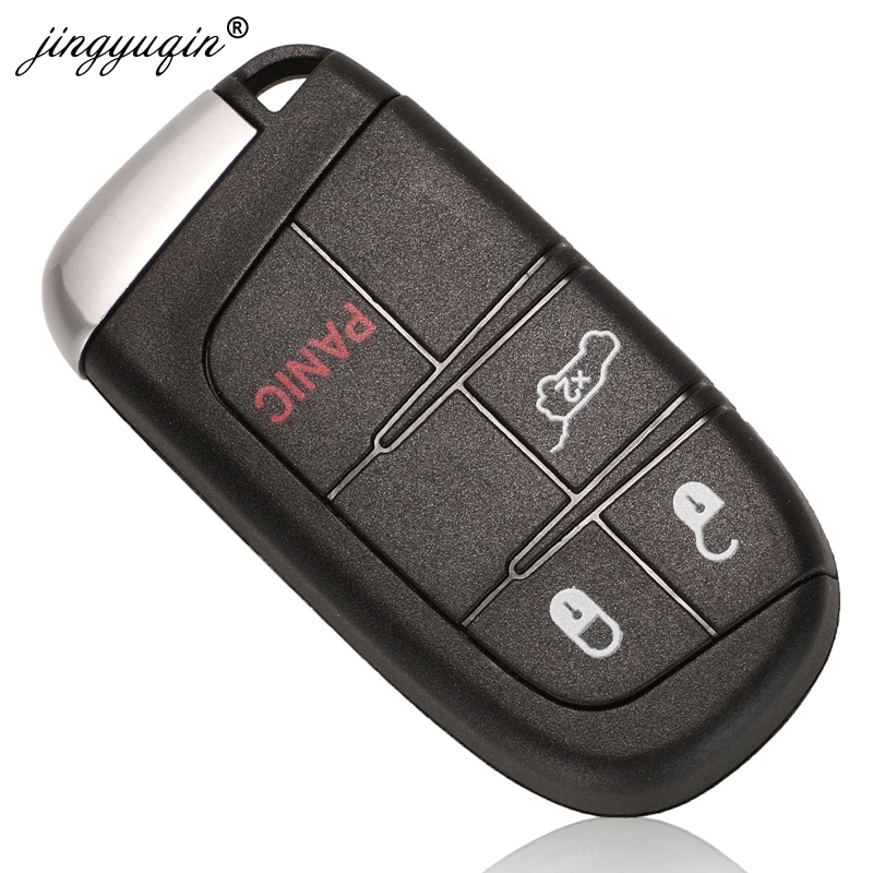 jinyuqin Car Smart Key Case Shell For Jeep Grand Cherokee Dodge Ram 1500 Journey Charger Dart Challenger Durango Chrysler 300