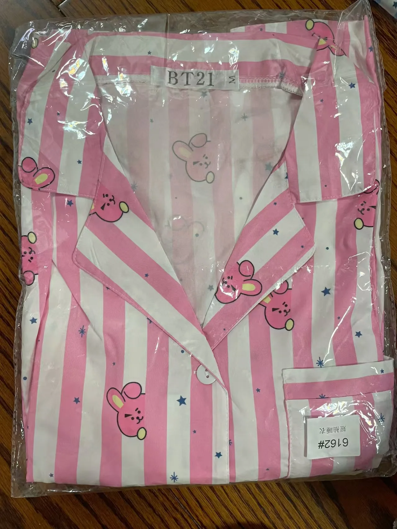 BT21 Unisex Summer Set Short Sleeve T-shirt & Shorts 2 Piece Loungewear Soft Cartoon Sleepwear Holiday Couple Matching Gift - view 5