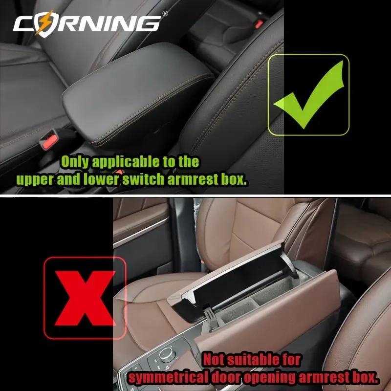 Auto Armlehne Verlängerung Kissen Multifunktionale 7,5 CM Verdicken Höhe Mittelkonsole Box Kissen Ellenbogen Unterstützung Pad Auto Organizer – Detail 1
