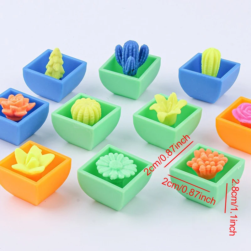 10/20PCS Waterabsorberende Plant Bloempot Ornamenten Creatieve Magic Groeiende Succulente Ornament Beloningen Geschenken voor School Klasse ZYF