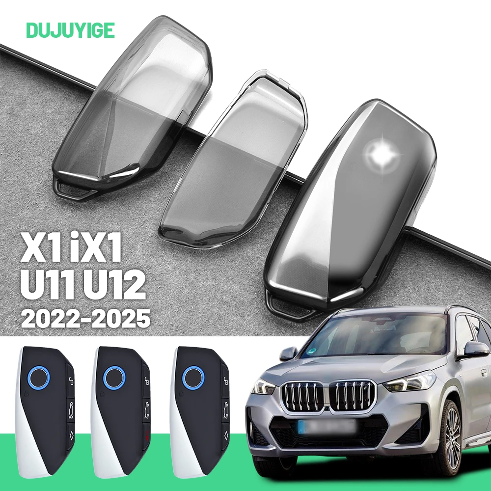 Clear TPU Car Key Case For BMW X2 iX2 U10 2023-2026 Key Fob Cover Protector Shell Auto Accessories 2024 2025