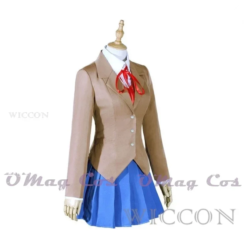 2025 لعبة دوكي الأدب نادي سايوري سايو نارا تأثيري حلي شعر مستعار مجموعة زي مدرسي فتاة Wom جديد xjr89