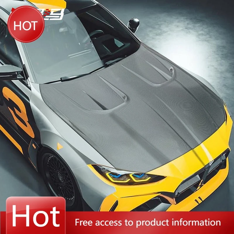 

High Quality Car Carbon Fiber Enging Hood for M3 G80 M4 G82 Double Sided Carbon Front Engine Bonnet Hood
