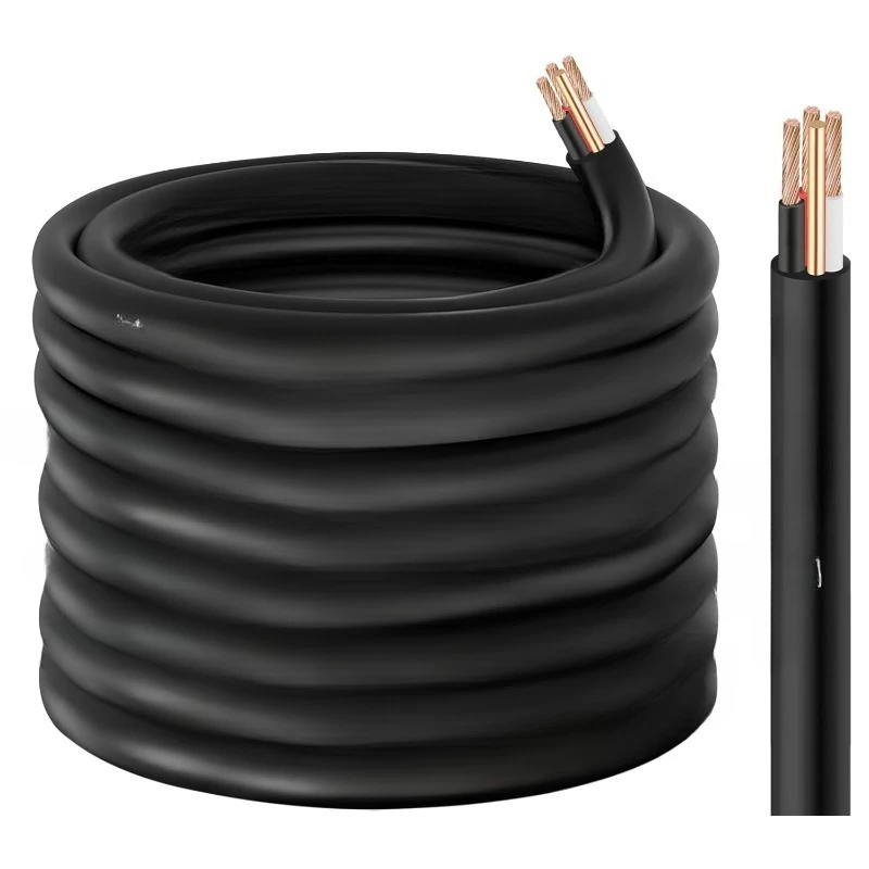 

NM-B 6/3 Wire with Ground,75ft 6/3 6 Gauge NM-B Wire Copper 6 AWG 3 Conductor with Ground,Nonmetallic Sheathed NMB Cable,6-3 Res