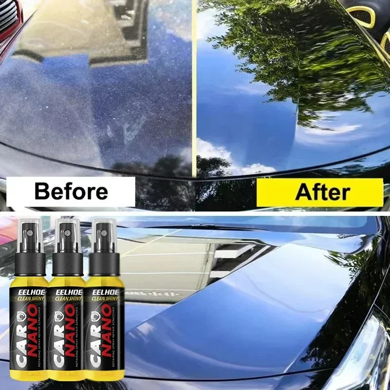 Car Polishing Spray Ceramic Coating Nano Crystal Coat Liquid Hydrophobic Agent Auto Wax Polishing Care