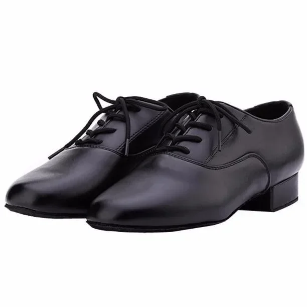 Discount New High Quality White Black PU Leather Men's Ballroom Dance Shoes/ Salsa Tango Dance Shoes/ Latin Dance Shoes Men