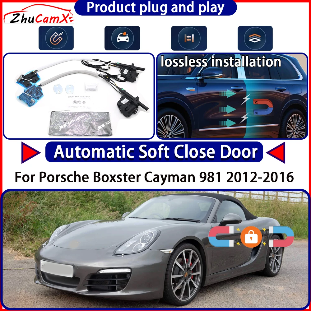 

Door Lock Actuator for Porsche Boxster Cayman 981 2012-2016 Soft Close Door Kit Power Latch System Auto Pull Door Easy Close