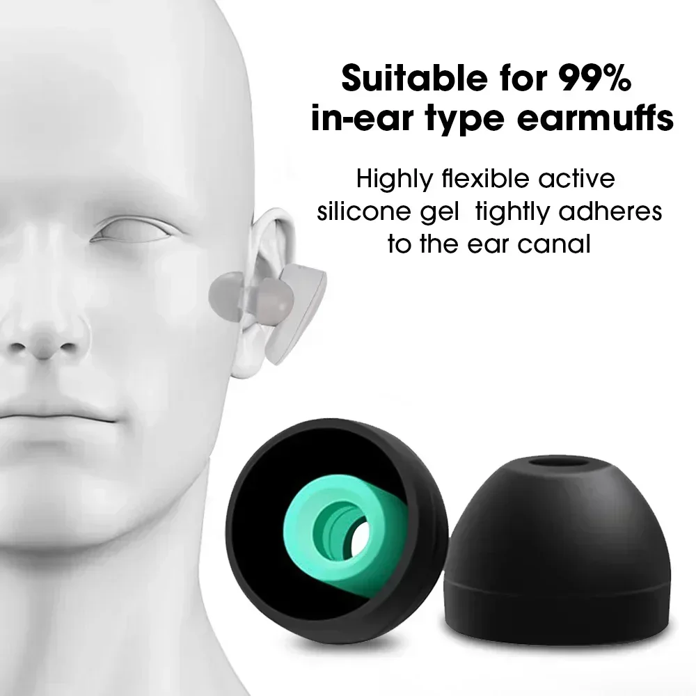 Soft Silicone Ear Tips Earbuds Cap for Sony WF-1000XM5 WF-1000XM4 Replacement in-Ear Caps Covers Earbuds Tips for Sony Earphone