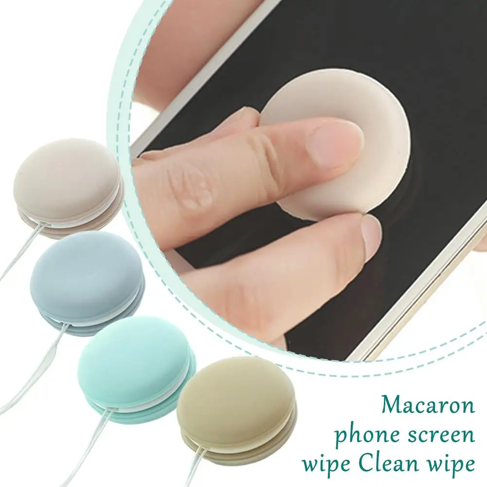 Macaron Mobile Phone Screen Cleaning Wipe Glasses Lens Wipe Cute Wipe Cleaning Deerskin Cloth Accessories Clean Screen Tool E4d2