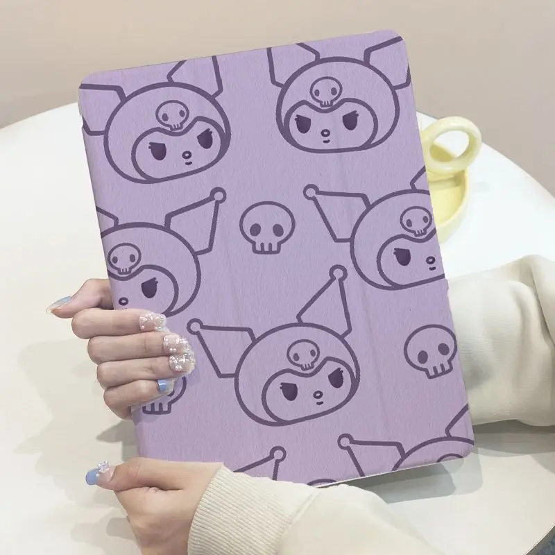 

Милый чехол для планшета Kuromi с рисунком для iPad Pro 2024 Mini 3 4 5 6 Air 3 4 5 6 2022 10, 9, 9, 8, 7, силиконовый чехол с защитой от падения