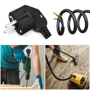 UE -Stecker -Aapter -Substitution, männliche Steckerkabel, Schuko -Ausgang, Frankreich, Korea, Europäer AC, Kabelanschluss, 3PCS 10 Hauptverkäufe männlicher Stecker - №9