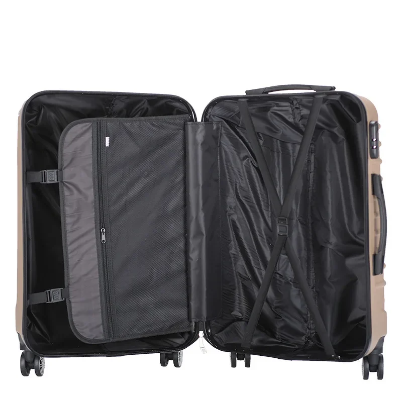 (49) Customized Corner Protection Trolley Case Three-piece Set 20-inch Zipper Suitcase