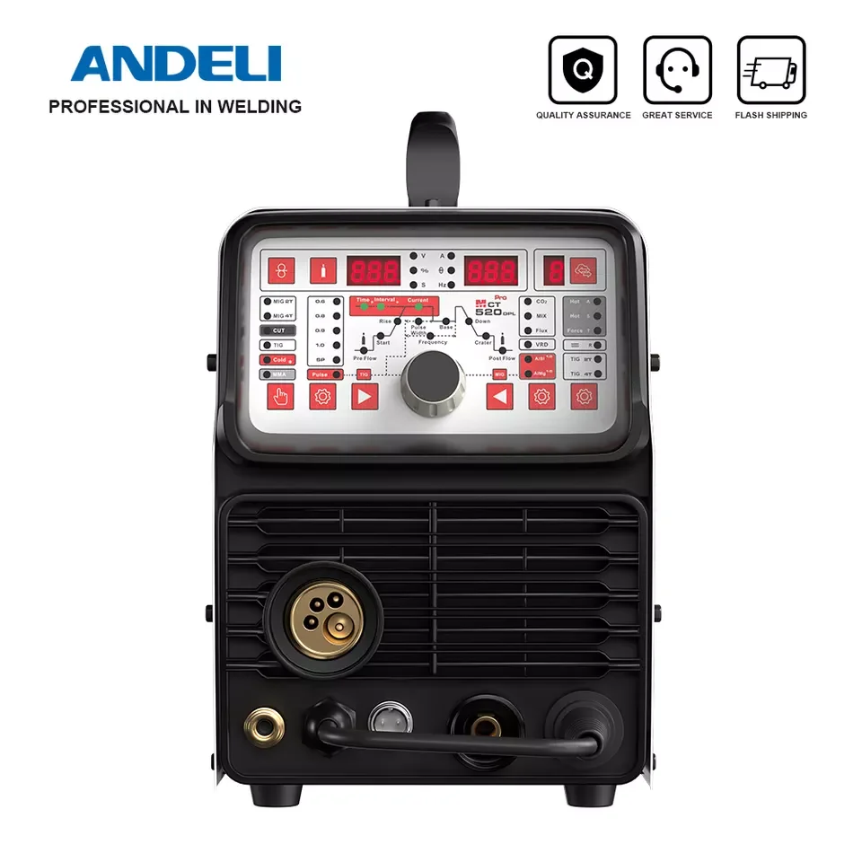 2026 Andeli 6 in 1 MIG,CUT,TIG,Cold, MMA Aluminium Welding Machine Multifunctional Welder Made Specially view 2