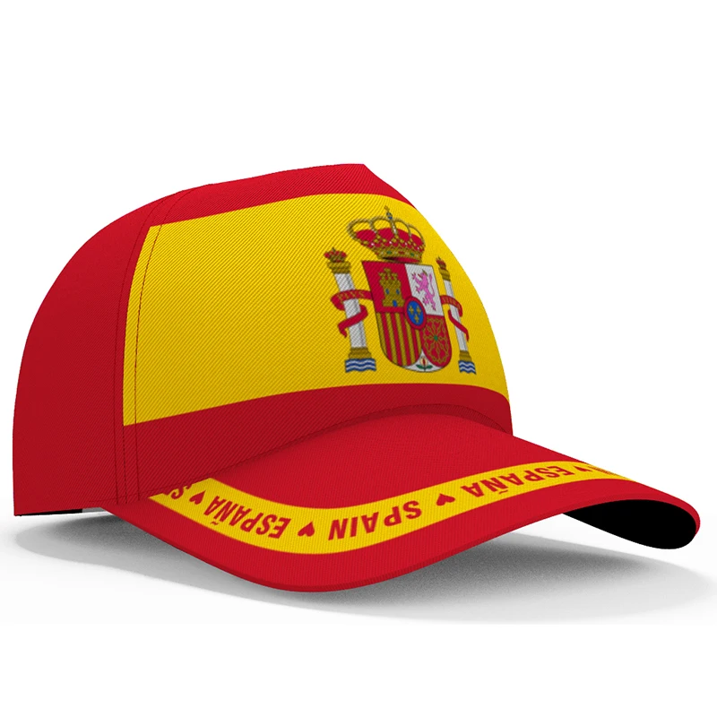 Spain youth free custom made name number esp boy hat nation flag es spanish country college print photo text baseball cap