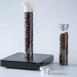 Metal Cap One Way Exhaust Valve Storage Tube Display Glass Bottle Coffee Bean Packaging Bottle Storage Sealed Jar Odor 150mm 120
