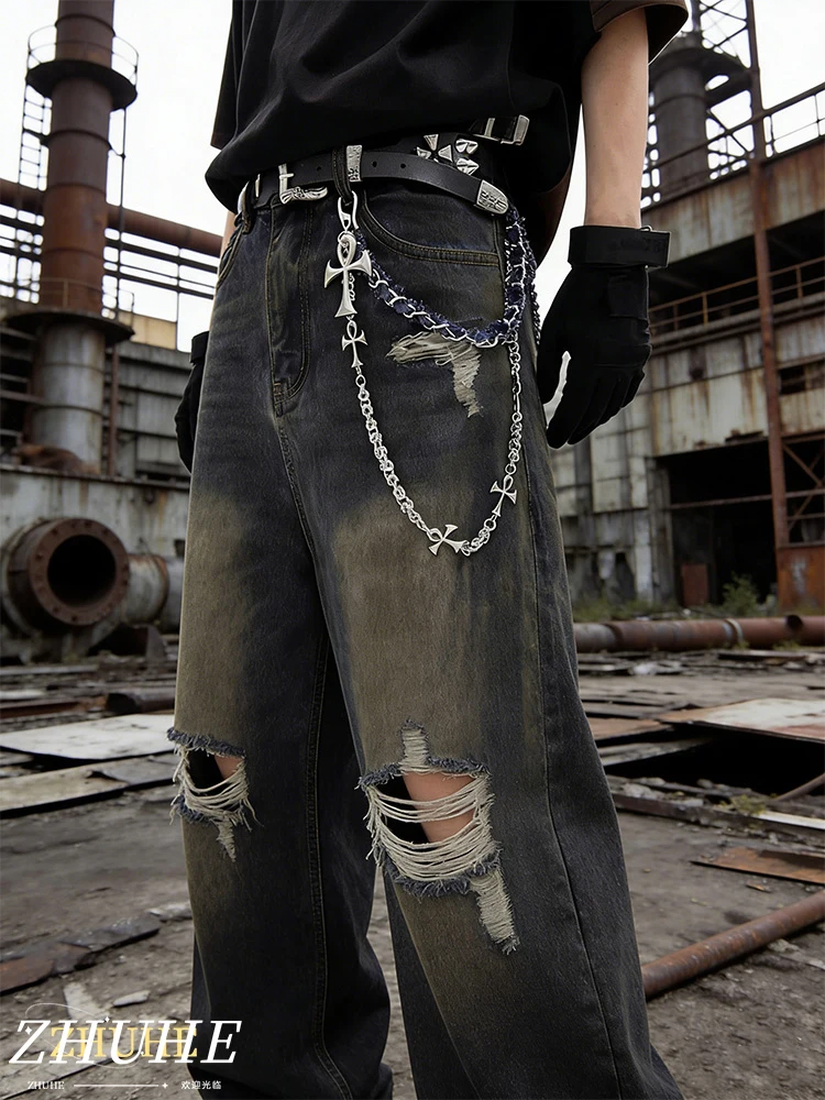 

Copper Jewelry Accessory Men & Women Layered Waist Chain, Gothic Cross Jean Chain, Punk Street Fashion Accessory, Ideal For Conc