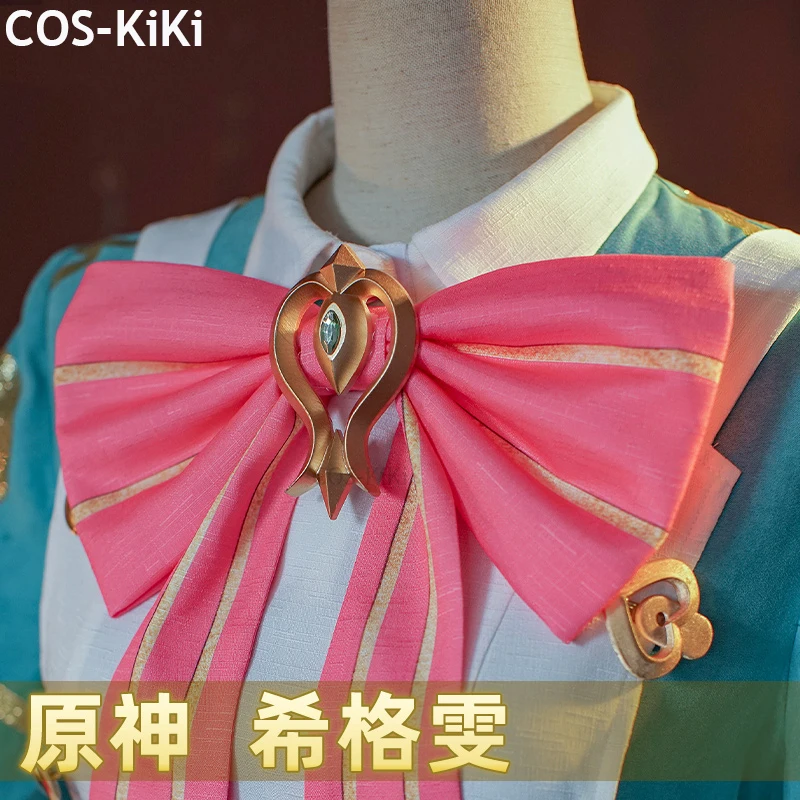 COS-KiKi Genshin Impact Sigewinne Game Suit Nifty Lovely Maid Cosplay Costume Halloween Party Role Play Outfit Women XS-XXL